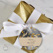 Gold Leaf Impasto Noir Geschenkanhänger