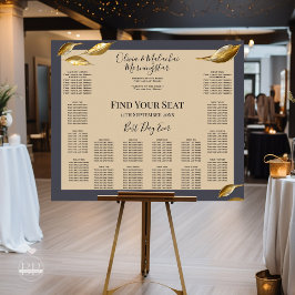 Gold Leaf Impasto Noir Poster