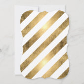 Gold Leaf Kalligrafie Script für immer in der Lieb Einladung (Rückseite)