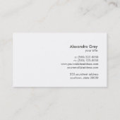 Gold Leaf Lilie Business Card Visitenkarte (Rückseite)