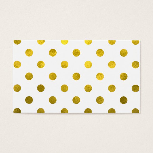 Gold Leaf Metallische Imitate Fohlen große Polka D (Vorderseite)
