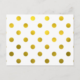 Gold Leaf Metallische Imitate Fohlen große Polka D Postkarte