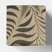 Gold Leaf Motif Cube Geschenkschachtel (Oben)