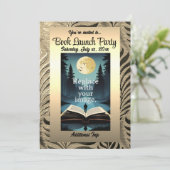 Gold Leaf Motif Einladung (Stehend Vorderseite)