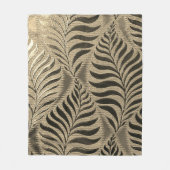 Gold Leaf Motif Fleecedecke (Vorderseite)