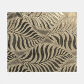 Gold Leaf Motif Fleecedecke (Vorderseite (Horizontal))