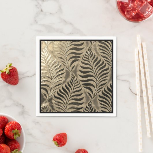 Gold Leaf Motif Serviette (Beispiel)