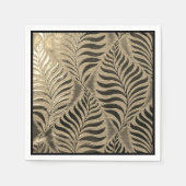 Gold Leaf Motif Serviette (Vorderseite)