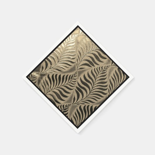 Gold Leaf Motif Serviette (Ecke)