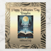 Gold Leaf Motif Weinetikett (Einzelnes Label)