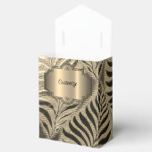 Gold Leaf Motif Zent Geschenkschachtel (Geöffnet)