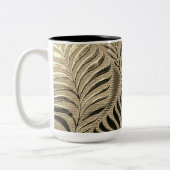 Gold Leaf Motif Zweifarbige Tasse (Links)