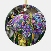Gold Leaf New Year Butterfly Keramik Ornament (Vorne)