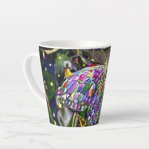 Gold Leaf New Year Butterfly Milchtasse