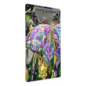 Gold Leaf New Year Butterfly Mini Klemmbrett (Schrägansicht)