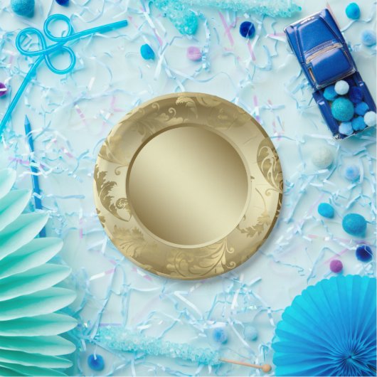 Gold Leaf Pappteller (Party)
