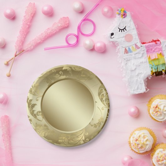 Gold Leaf Pappteller (Party)