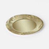Gold Leaf Pappteller (Schrägansicht)