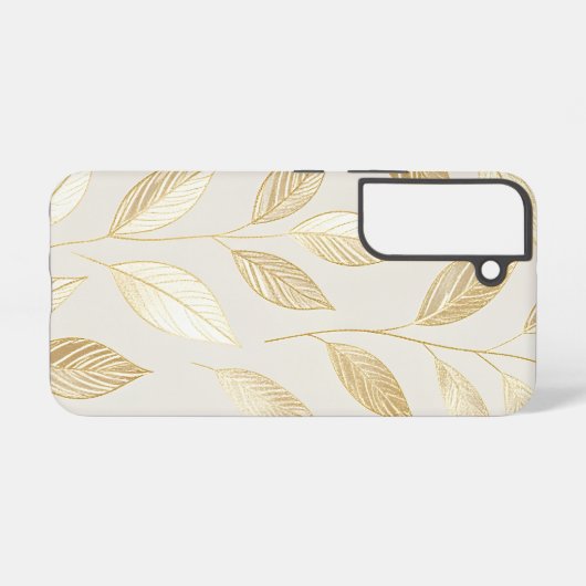 Gold Leaf Pattern Samsung Galaxy Hülle (Rückseite (Horizontal))