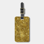 Gold Leaf Print Gepäckanhänger (Vorderseite vertikal)