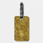 Gold Leaf Print Gepäckanhänger (Rückseite vertikal)