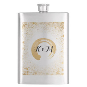 Gold Leaf Spray Flachmann