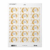 Gold-Leaf-Spray Postage & Stationary Adressaufkleber (Vorne)
