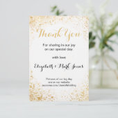 Gold Leaf Spry Vielen Dank, dass Sie eine Karte ha (Stehend Vorderseite)