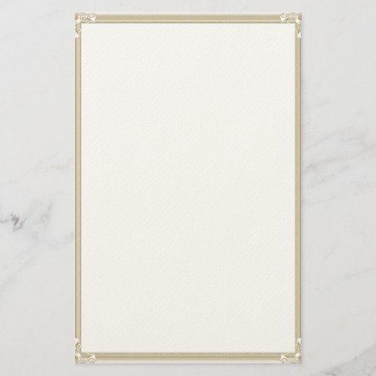 Gold Leaf Stationery Briefpapier (Vorderseite)