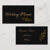 Gold Leaf Visitenkarte (Vorne/Hinten)