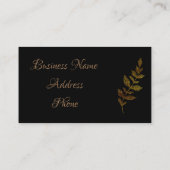 Gold Leaf Visitenkarte (Rückseite)