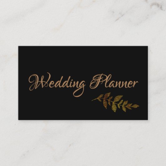 Gold Leaf Visitenkarte (Vorderseite)