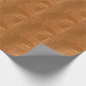 Gold leather texture luxury geschenkpapier (Ecke)