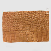 Gold leather texture luxury golfhandtuch (Horizontal)
