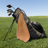 Gold leather texture luxury golfhandtuch (Gras)