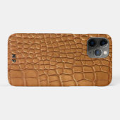 Gold leather texture luxury meeting planner Case-Mate iPhone hülle (Rückseite (Horizontal))