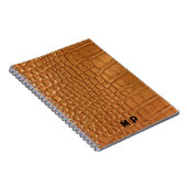 Gold leather texture luxury meeting planner notizblock (Rechte Seite)