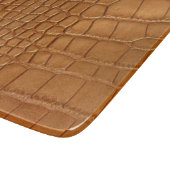 Gold leather texture luxury meeting planner schneidebrett (Ecke)