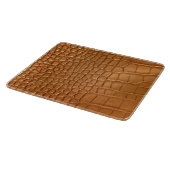 Gold leather texture luxury meeting planner schneidebrett (Ecke)