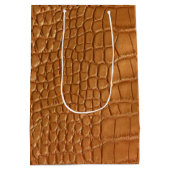 Gold leather texture luxury mittlere geschenktüte (Rückseite)