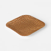 Gold leather texture luxury pappteller (Gewinkelt)