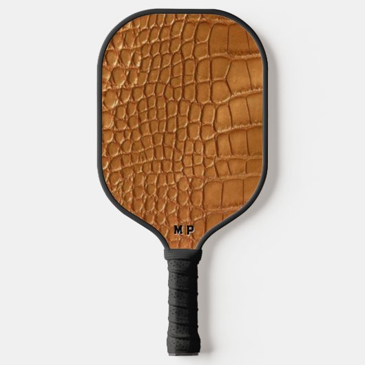 Gold leather texture luxury pickleball schläger (Vorderseite)