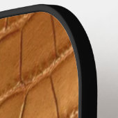Gold leather texture luxury pickleball schläger (Linke Seite)