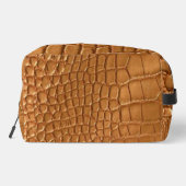 Gold leather texture luxury waschbeutel (Rückseite)