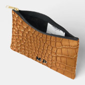 Gold leather texture luxury zubehörtasche (Offen)