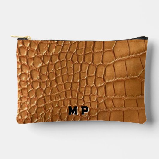 Gold leather texture luxury zubehörtasche (Vorderseite)