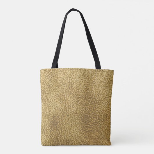 Gold Ledertextur Luxus helles Glanz Tasche (Rückseite)