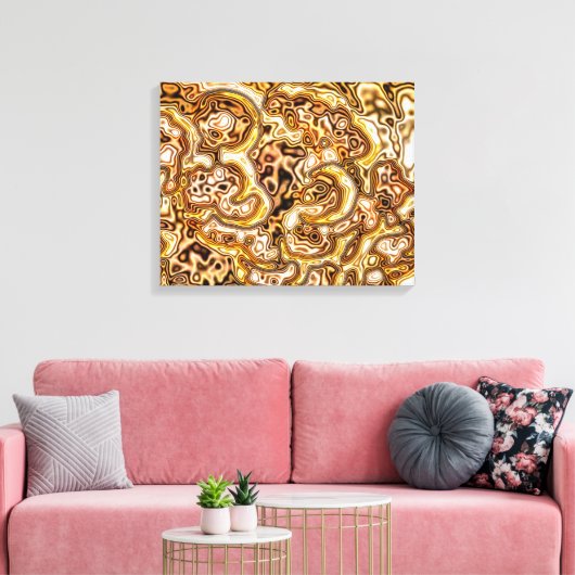 GOLD LEINWANDDRUCK (Insitu (Wohnzimmer))