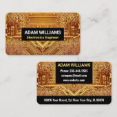 Gold-Leiterkarte (Elektronikingenieur) Visitenkarte (Vorne/Hinten)