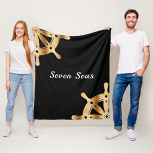 Gold Lenkräder Yacht Fleecedecke